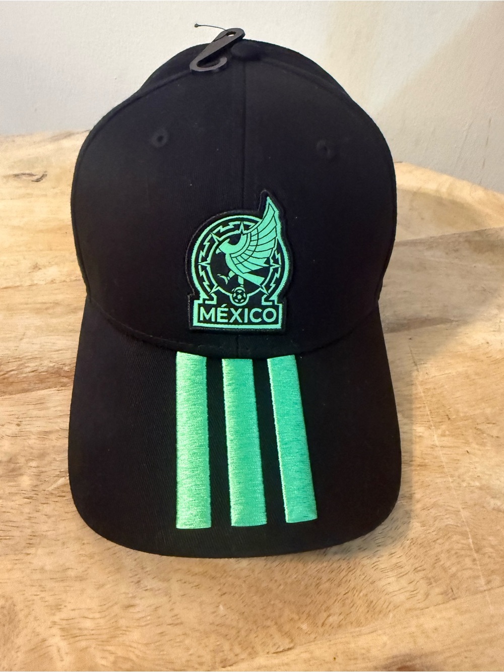 México Black BCap with Neon Green Accent